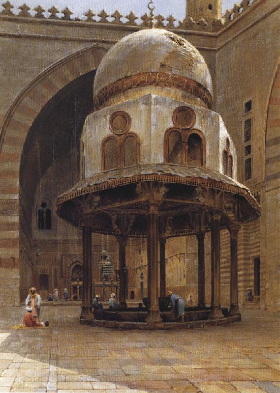 Henry Ferguson Mosque of Sultan Hassan, Cairo. oil painting image